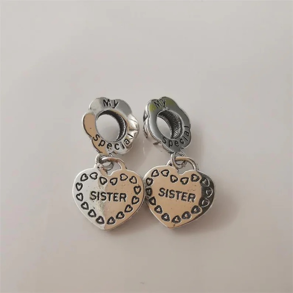 “My Special Sister” Authentic Pandora Heart Charms
